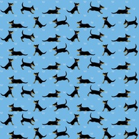 Kelpies On Blue