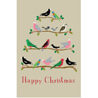 Christmas Birds (Taupe)