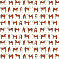 Herefords on White Fabric