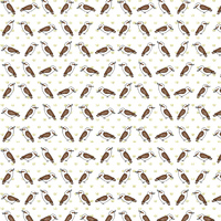 Kookaburras on White Fabric