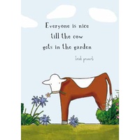 Cow In The Garden
