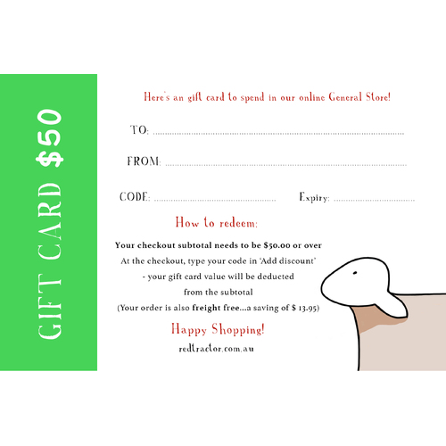 Bonus $50 Gift Card