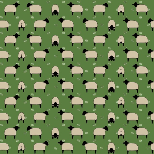 Black Sheep on Green