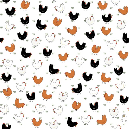 Chooks On White