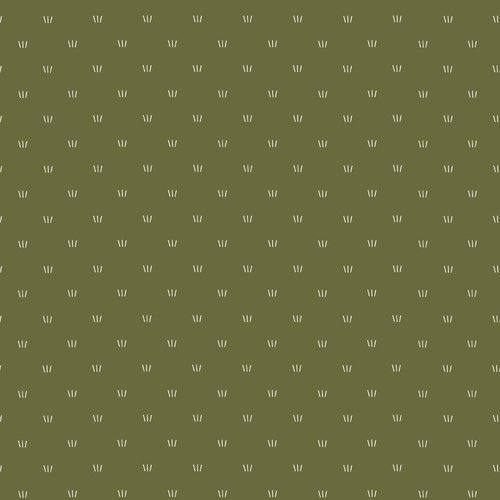 NEW! Piambong - White Grass on Dark Olive