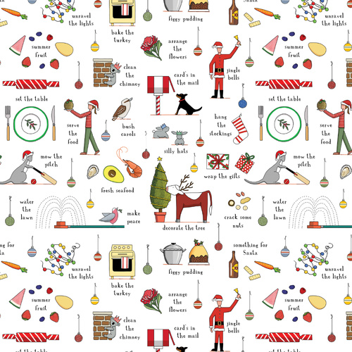 NEW! Christmas Jobs on White 