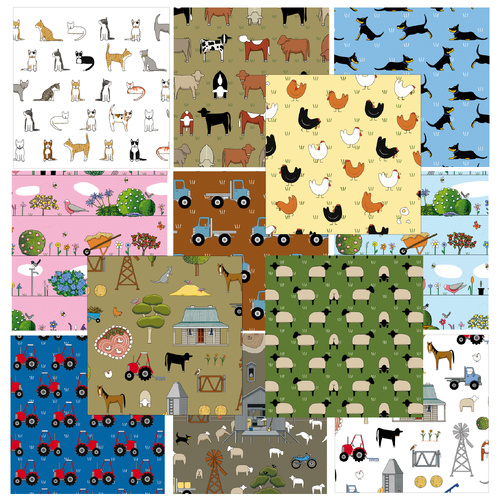 Fabric Inspired Cards Set