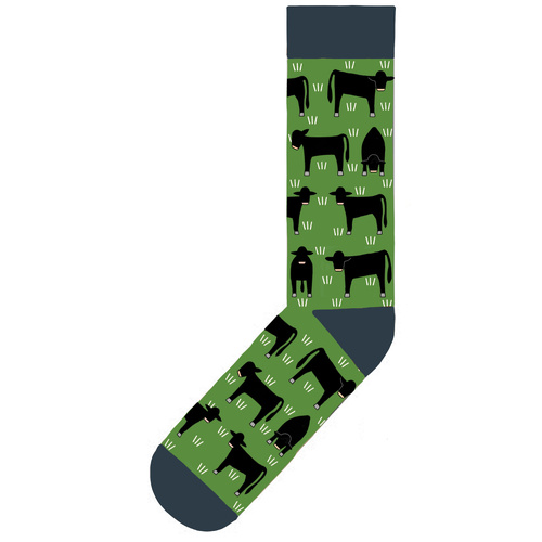Angus on Green (Navy Cuff)